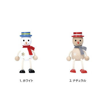 木の人形 スノーマン ハラチキ クリスマス Xmas 飾り 木 人形 チェコ製 マークス