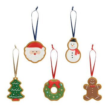 樹脂オーナメント・アイシングクッキー サンタ クリスマス Xmas インテリア 飾りデコレーション スイーツ マークス
