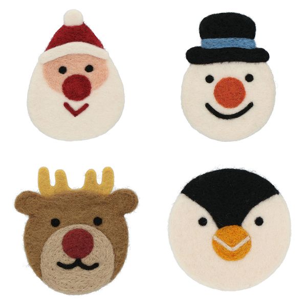 【マラソン限定！最大14倍ポイント】フェルトコースター/モココ サンタ クリスマス Xmas インテリア 飾りデコレーション Mococo マークスのサムネイル