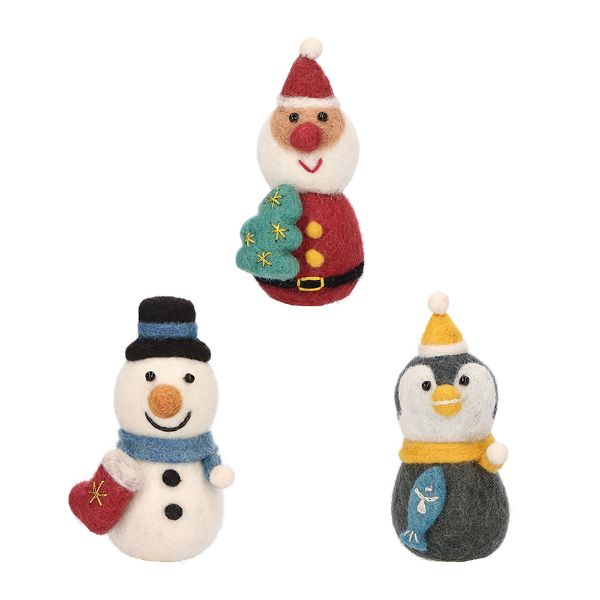 フェルトマスコット/モココ サンタ クリスマス Xmas インテリア 飾りデコレーション Mococo マークス