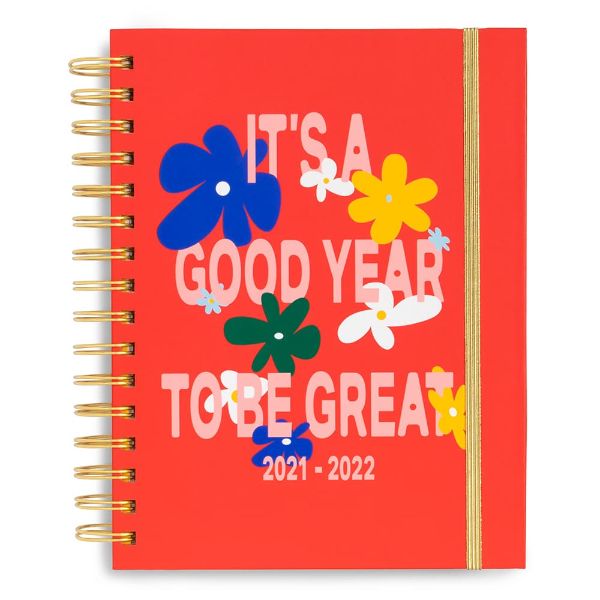 手帳 2022 スケジュール帳 ダイアリー Ban.do バン・ドー ウィークリー 2021年8月始まり A5変型 It's A Good Year To Be Great 日記 かわいい おしゃれ 海外 ハードカバー