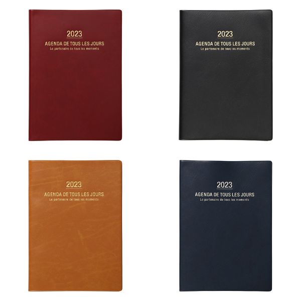 WEB限定 手帳 2023 スケジュール帳 ダイアリー 2022年12月始まり 月間ブロック＋ノート A5正寸 アネ・ド・パリ マークス