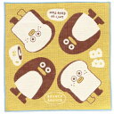 ブランチブラザー ガーゼハンカチ トースト&ペンギン・イエロー ハンカチタオル 大人 子供 日本製 プレゼント おしゃれ かわいい