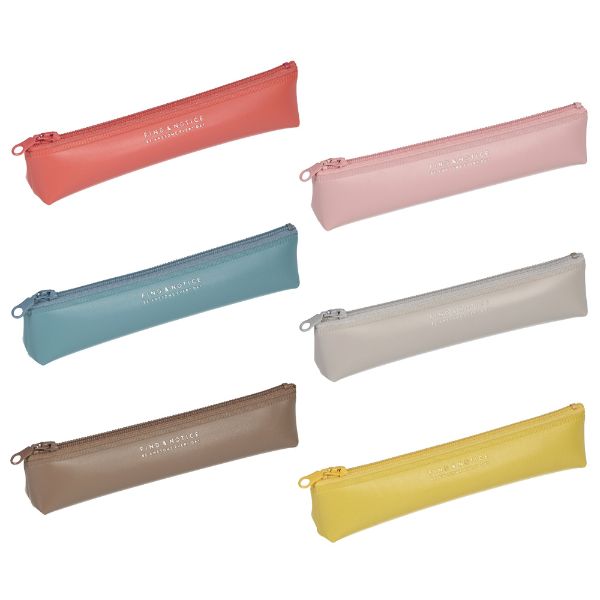 【50%OFF】ファンログ スリムペンケース 筆箱 ポーチ ふでばこ ペン入れ ペンケース カラフル かわいい 手帳用 PVC シンプル ギフト プレゼント マ...