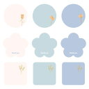 【50%OFF】寄せ書き用ステッカー サンキュー デコラ アルバム用 寄せ書きシール メッセージカード 感謝 誕生日 お祝い ギフト スクラップブック 写真アル...