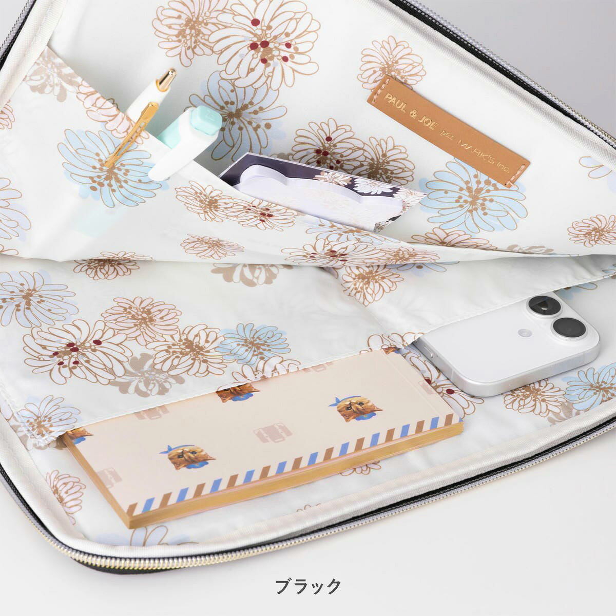 【直営店限定】ポール ＆ ジョー インナーキャリングケース・L A4サイズ/13インチPC パソコン ノートPC バッグインバッグ 通勤 通学 リモート PCケース タブレットケース 軽量 ヌネット 猫 クリザンテーム ビジネス ギフト プレゼント graphia-marks-10036546 マークス公式ストア サンプル画像3