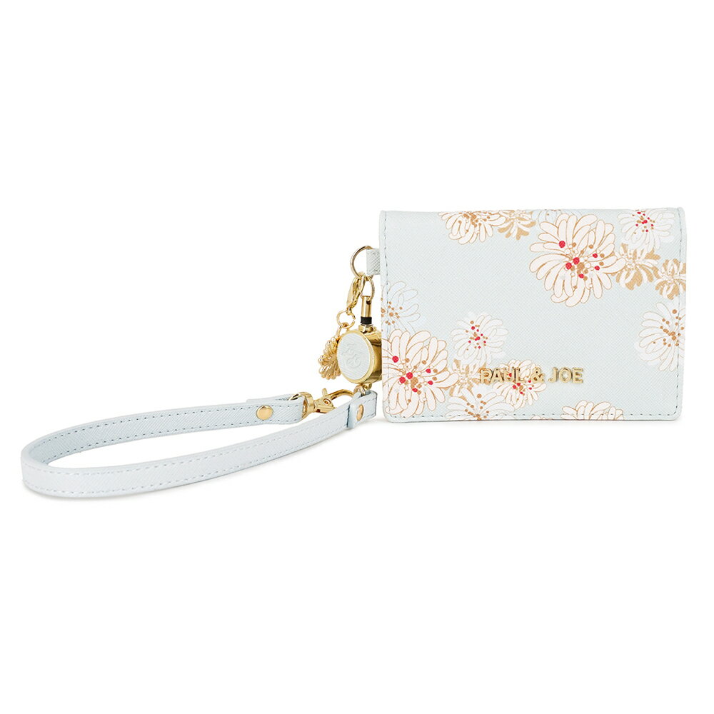 ポールアンドジョー 2面パスケース クリザンテーム・ラメ・ミント 定期入れ レディース おしゃれ かわ..