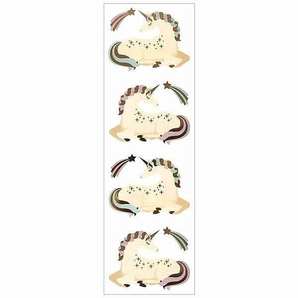 ステッカー M プレミアム マジカルユニコーン シール ミセス グロスマン Mrs.Grossman's