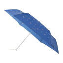 ポールアンドジョー 折傘 ヌネットインパリス・ターコイズブルー 晴雨兼用 UVカット加工 折りたたみ傘 猫 おしゃれ かわいい ポール&ジョー アクセソワ ブランド