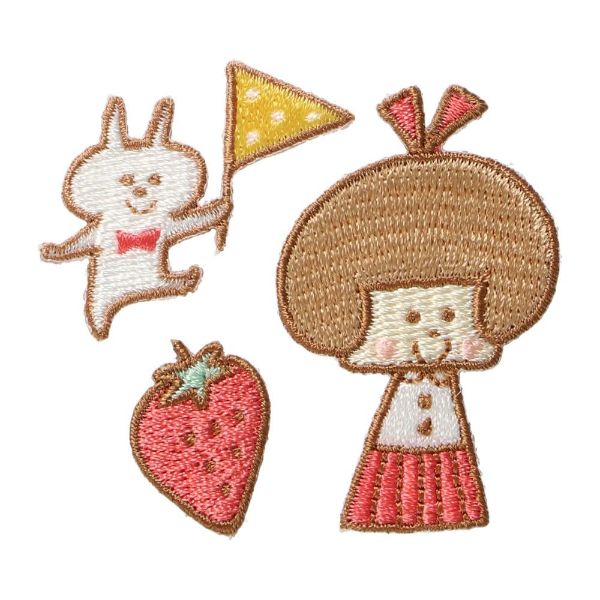 刺繍ステッカー ベーシック ワッペン デコ シール mizutama マークス