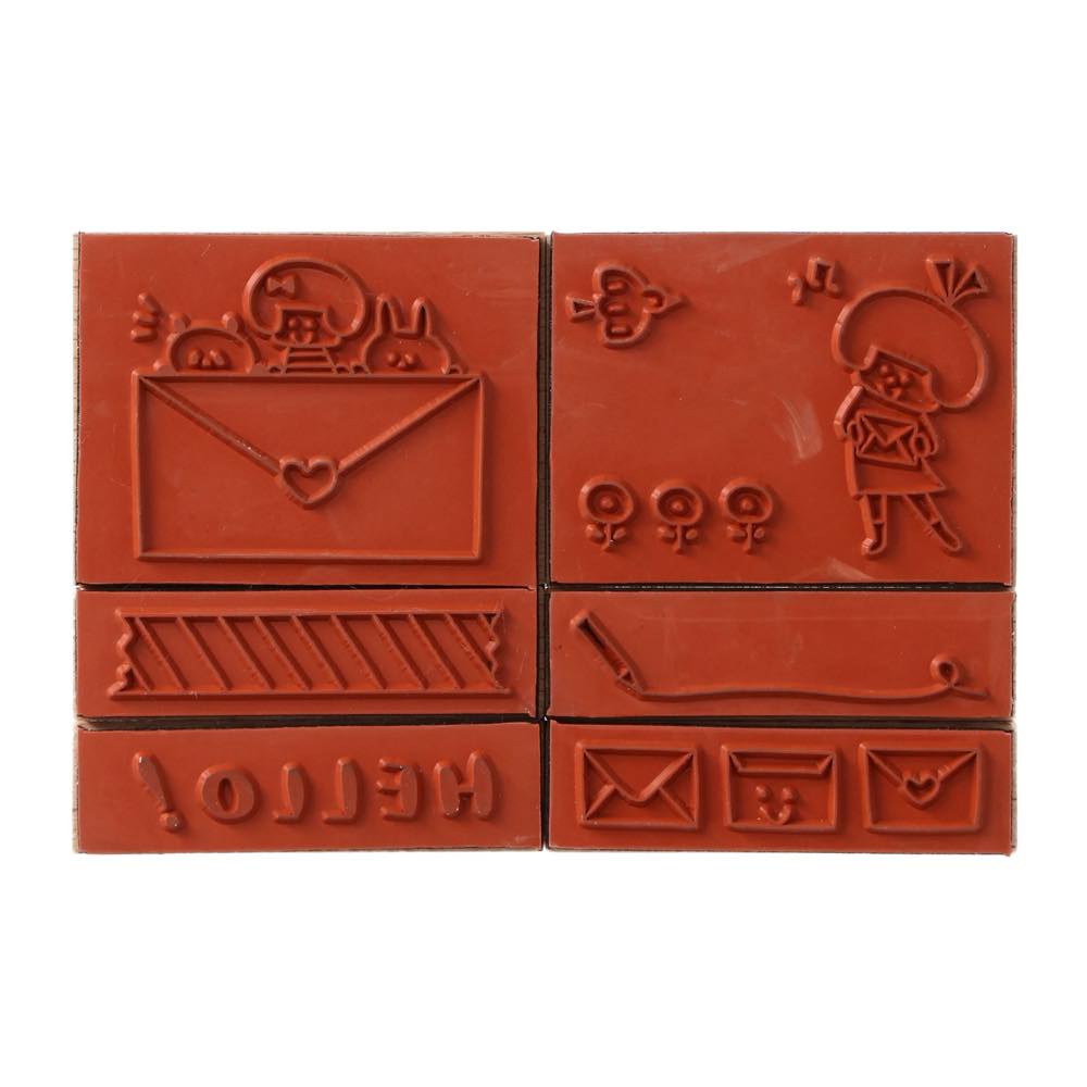 【50％OFF】木製スタンプセット レター 13個セット 雑貨 文房具 はんこ かわいい ...