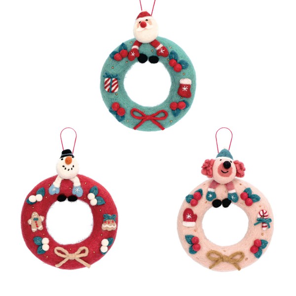 フェルトクリスマスリース モココ mococo マークス