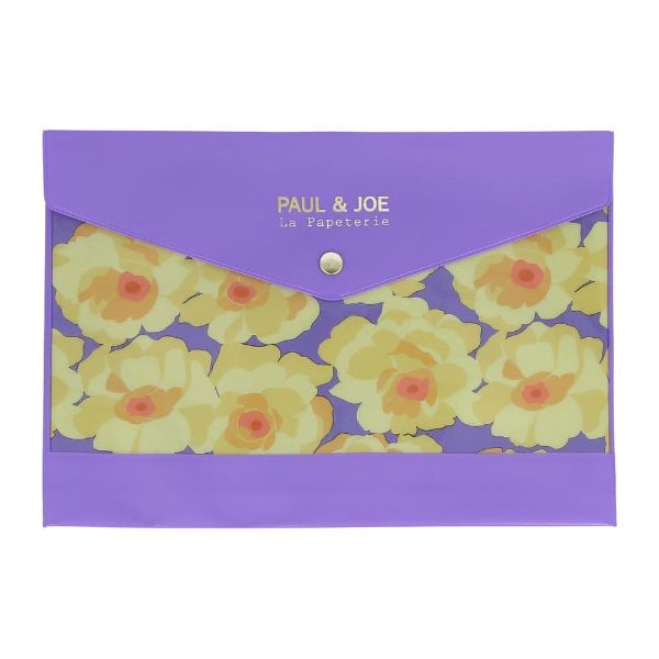 【7/31まで50％OFF】ポールアンドジョー フラットケース A5 サニーローズ 薔薇 ドキュメントケース ステーショナリーケース お薬手帳ケース 母子手帳ケース 小物入れ 透明 クリア 花柄 かわいい おしゃれ ポール&ジョー ラ・パペトリー マークスのサムネイル