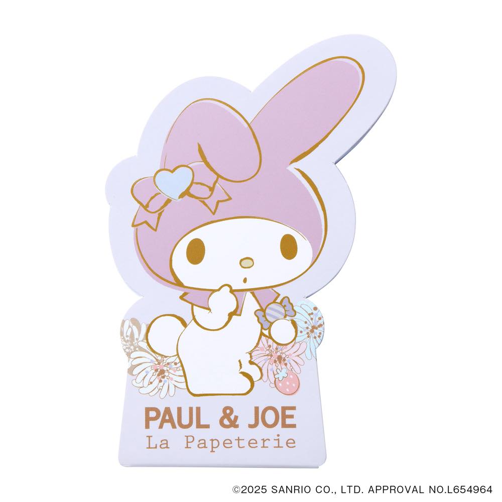 ポール ＆ ジョー×マイメロディ 【直営店限定】 ダイカットメモ パープル かわいい おしゃれ ブランド