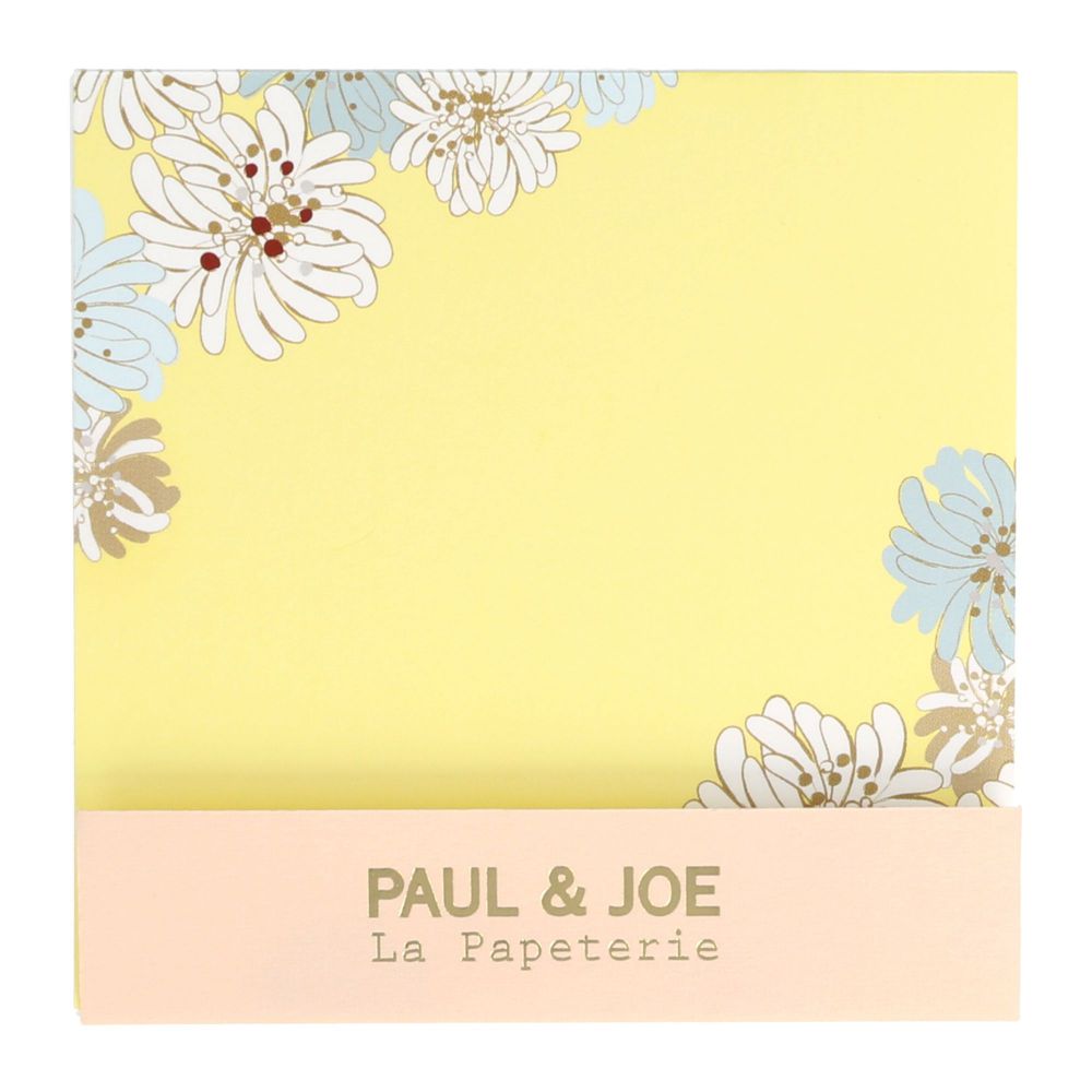 ポールアンドジョー メッセージカードセット クリザンテーム・レモン メモ 手紙 一筆箋 花柄 おしゃれ かわいい 文房具 ギフト プレゼント 3柄セット スクエ...
