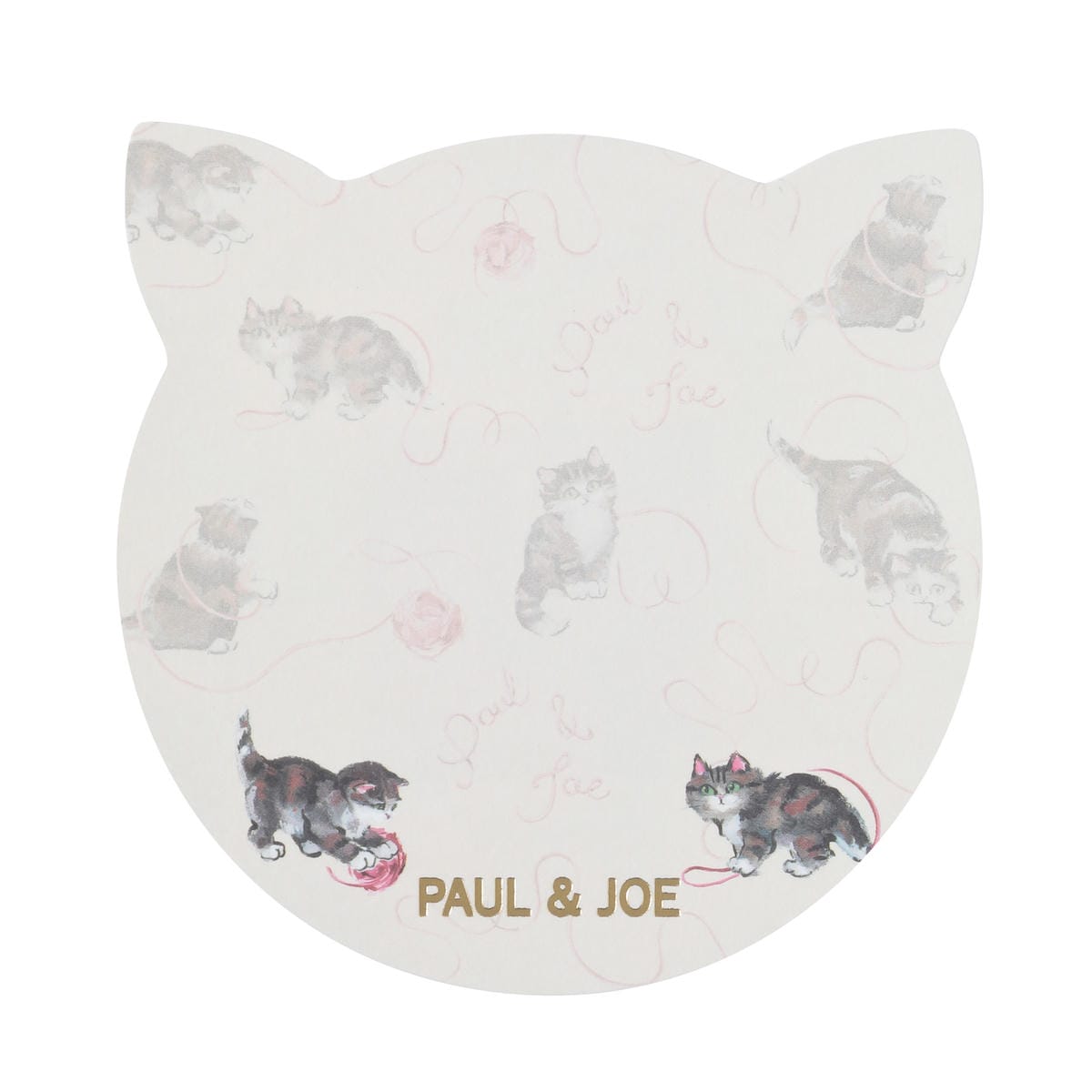 ポール & ジョー メッセージカードセット キャッツ・ウィズ・ヤーン ダイカット セット 封筒付き 3枚 ギフトカード グリーティングカード お礼 誕生日 プレ...