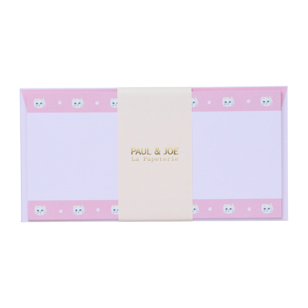ポールアンドジョー レターセット ジプシー・ミャオ メモ ねこ メモ 手紙 一筆箋 封かんシール付き 便箋15枚 封筒5枚 おしゃれ かわいい ブランド 文房具...
