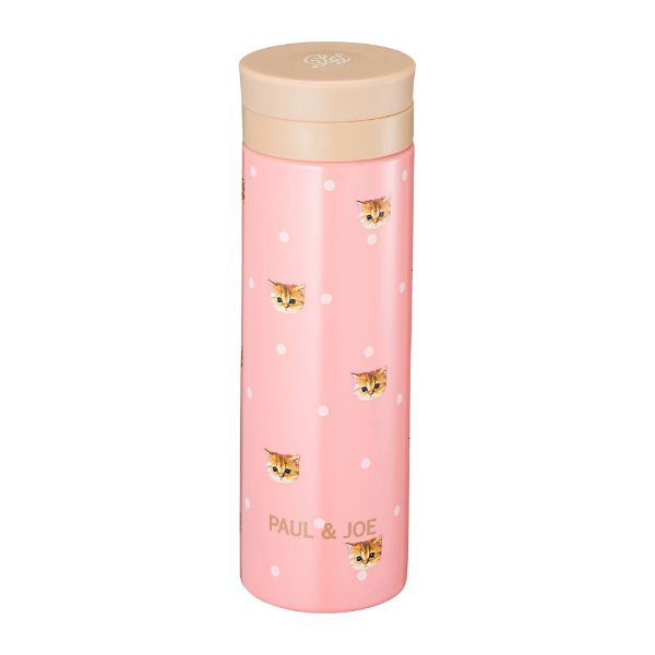 ボトル・340ml ヌネット・ローズピンク 水筒 保温 保冷 ポールアンドジョー PAUL&JOE ポール&ジョー ブレイクタイム マークス 猫 ねこのサムネイル