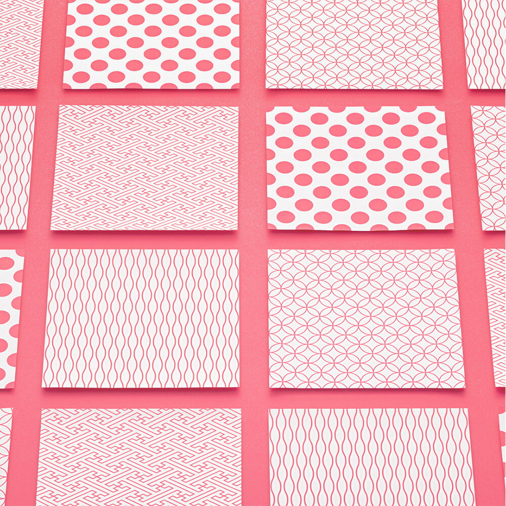 触り心地のある折り紙 SAWARIGAMI neon PINK 折り紙 ラッピング用紙 箸袋 コースター 日本製 32枚入り 4柄 おしゃれ ピンク 3