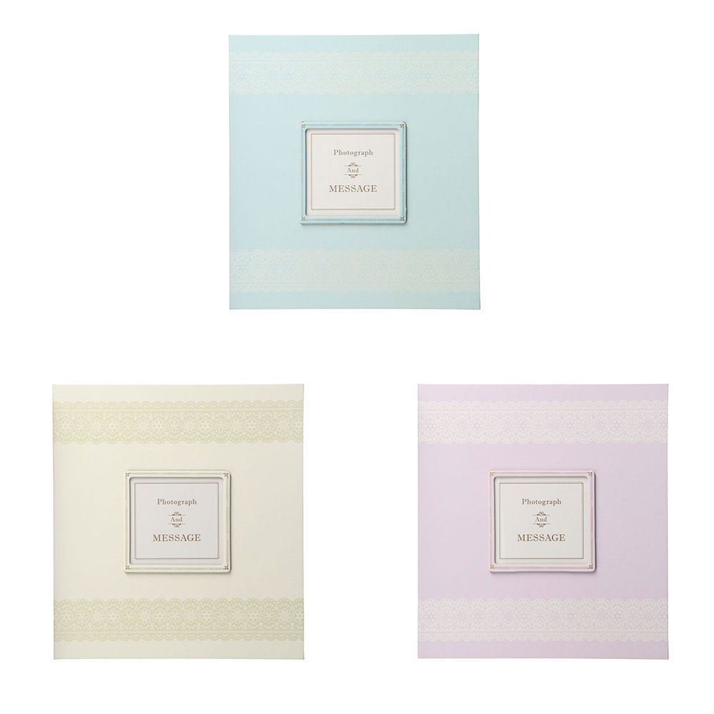 色紙 写真を送る色紙・レース マークス 色紙 ブルー アイボリー ピンク かわいい おしゃれ 日本製 寄せ書き