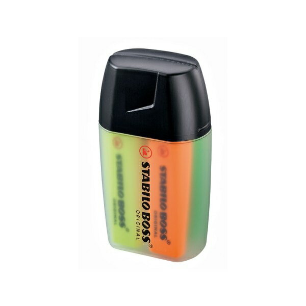 STABILO スタビロ ボス オリジナル ビッグボス ボックス 蛍光ペン 水性蛍光インク 中綿式 5mm/2mm チーゼル型チップ キャップ式 太細両用 勉強...