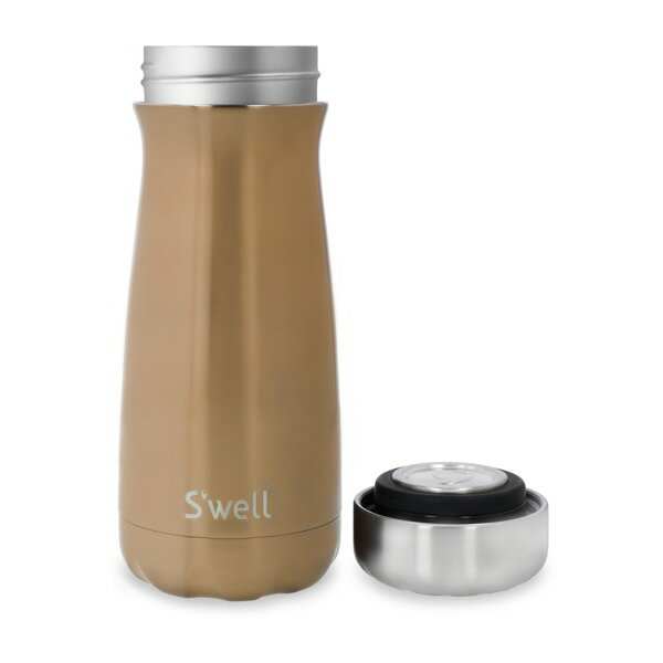 S'well スウェル ステンレスボトル・16oz・470ml パイライト 水筒 保冷 保温 プレゼント ギフト おしゃれ アンティークゴールド シンプル 大人 かわいい マイボトル 新生活 マークス 2