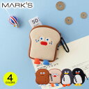 ブランチブラザー コンパクト ポーチ カラビナ付 トースト ペンギン ピーナッツ 韓国 雑貨 デジタルアクセサリー 小物入れ キャラクター かわいい ギフト プ...