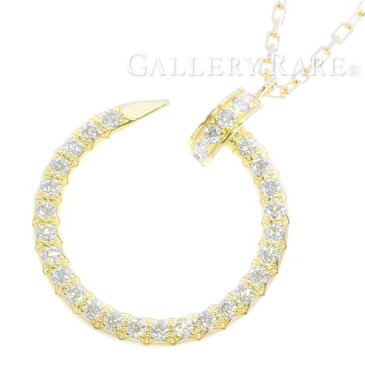 カルティエ ネックレス ジュスト アン クル ダイヤモンド 0.39ct K18YGイエローゴールド B7224511 Cartier ジュエリー ジュストアンクル【安心保証】【中古】