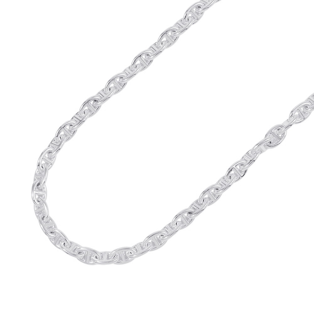 Cubic Zirconia - エルメス ネックレス シェーヌダンクルPM 43コマ SV925シルバー HERMES ジュエリー 【中古】 エルメス ネックレス HERMES 中古