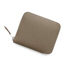 エルメス コインケース アザップコンパクト シルクイン エトゥープ/シルバー金具 エプソン W刻印 エルメス コインケース HERMES WALLET