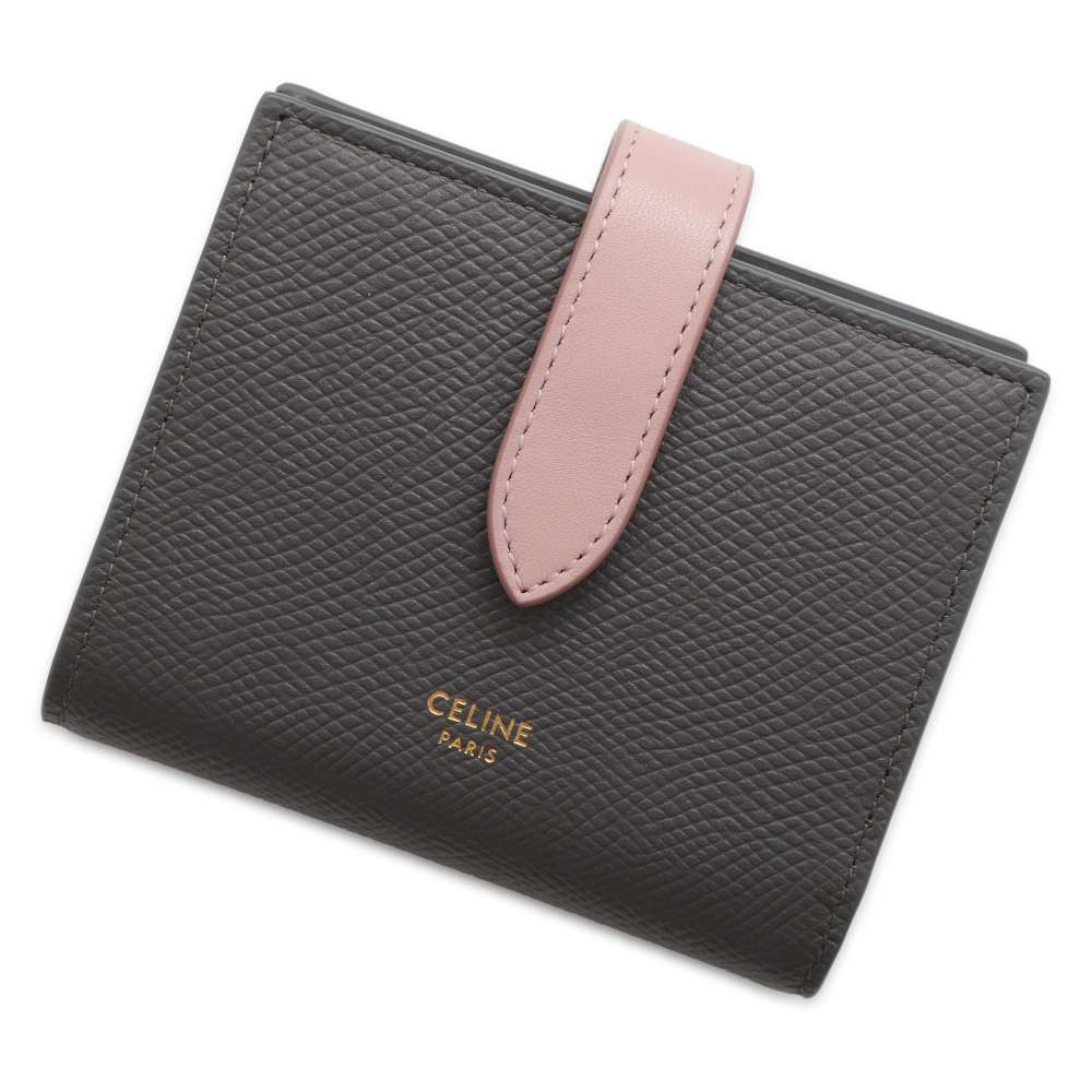 セリーヌ 二つ折り財布 スモールストラップウォレット カーフスキン 10H263BRU.10GV CELINE 財布 【中古】 セリーヌ 財布 セリーヌ レディース CELINE WALLETのサムネイル