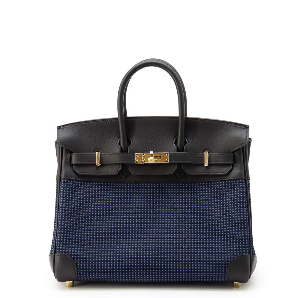 【決算セール開催中】エルメス バーキン25 ブラック/ゴールド金具 トワルキャドリーユ/スイフト W刻印 HERMES Birkin ハンドバッグ 黒 【中古】 エルメス バーキン エルメス HERMES BAG 中古のサムネイル