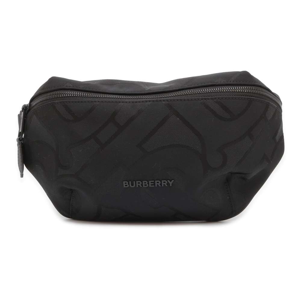 バーバリー ボディバッグ モノグラム ソニー バムバッグ ナイロン 8043707 BURBERRY ウエストバッグ 黒 【安心保証】 【中古】 バーバリー バッグ バーバリー メンズ BURBERRY BAG