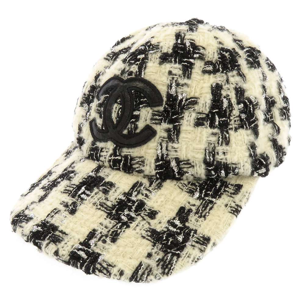 シャネル キャップ ツイード ココマーク レディースサイズM CHANEL 帽子 服飾雑貨 【安心保証】 【中古】のサムネイル