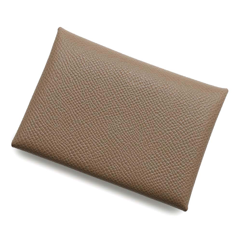 エルメス コインケース カルヴィ デュオ エトゥープ/シルバー金具 エプソン W刻印 財布 エルメス 財布 エルメス 小銭入れ HERMES WALLETのサムネイル