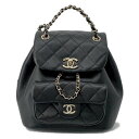 シャネル リュック マトラッセ ココマーク ラムスキン AS2908 CHANEL バッグ バックパック 黒 【安心保証】 【中古】 シャネル バッグ シャネル...