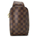 ルイヴィトン ボディバッグ ダミエ・エベヌ ジェロニモス N51994 LOUIS VUITTON ヴィトン ショルダーバッグ ウエストポーチ メンズ 【安心保...