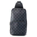ルイヴィトン ボディバッグ ダミエ・グラフィット アヴェニュー・スリングバッグ N41719 LOUIS VUITTON 黒 ブラック 【安心保証】 【中古】 ...