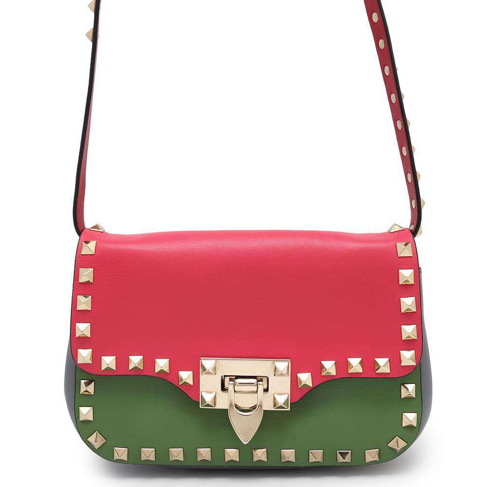 ヴァレンティノ・ガラヴァーニ ショルダーバッグ スタッズ レザー VALENTINO バッグ 【安心保証】 【中古】 ヴァレンティノ・ガラヴァーニ バッグ ヴァレンティノ VALENTINO BAG 中古