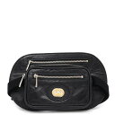 グッチ ボディバッグ ロゴ レザー 575857 GUCCI ウエストポーチ 黒 【安心保証】 【中古】 グッチ ボディバッグ メンズ GUCCI BAG 中古