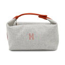 エルメス ポーチ ブリッド・ア・ブラックGM ロカバール グリスフランネル/シルバー金具 ウール HERMES 小物入れ 【中古】 エルメス ポーチ HERME...