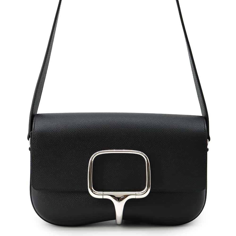 エルメス デッラ・カヴァッレリア エラン ブラック/シルバー金具 エプソン B刻印 HERMES 黒 【安心保証】 【中古】 エルメス バッグ エルメス HERMES BAGのサムネイル