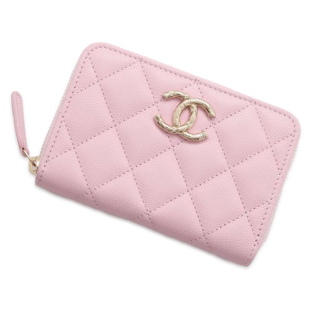 シャネル コインケース ココマーク ジップコインパース キャビアスキン AP3977 CHANEL 財布 ピンク 【中古】 シャネル 財布 シャネル 小銭入れ CHANEL WALLETのサムネイル