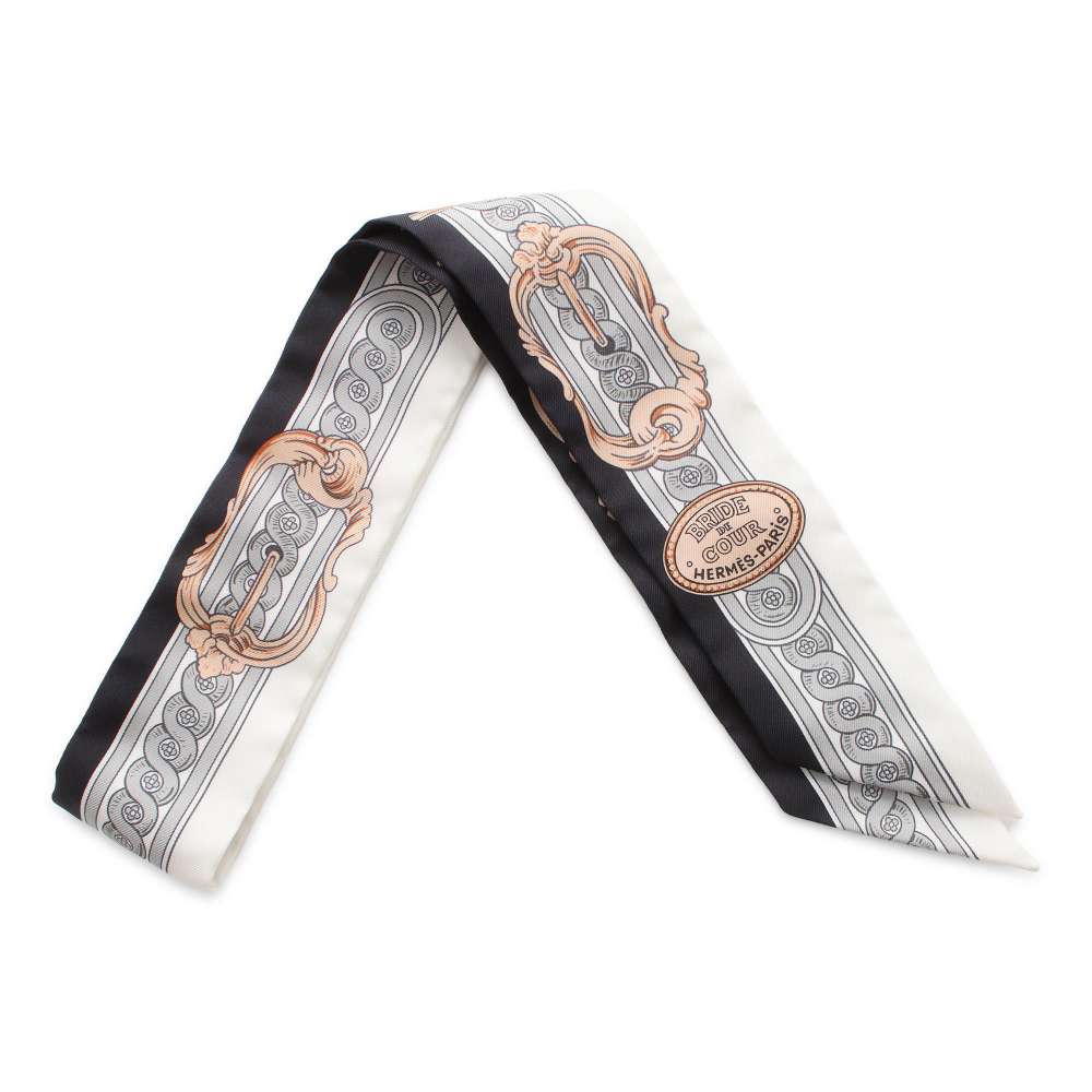 エルメス スカーフ ツイリー ブリッド・ドゥ・クール Bride de Cour HERMES シルクツイル 2021年春夏 【中古】 エルメス スカーフ エルメス ツイリー HERMES SCARF TWILLY