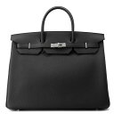 エルメス バーキン40 ブラック/シルバー金具 トゴ K刻印 HERMES Birkin ハンドバッグ 【中古】 エルメス バーキン エルメス バッグ エルメス...