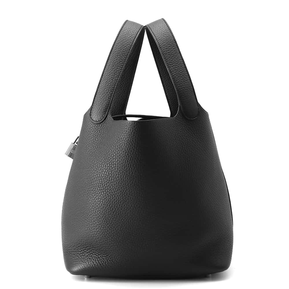 エルメス ハンドバッグ ピコタンロックMM ブラック/シルバー金具 トリヨンクレマンス W刻印 HERMES トートバッグ エルメス ピコタンロック ピコタン エルメス バッグ エルメス レディース HERMES Picotin Lock HERMES BAGのサムネイル