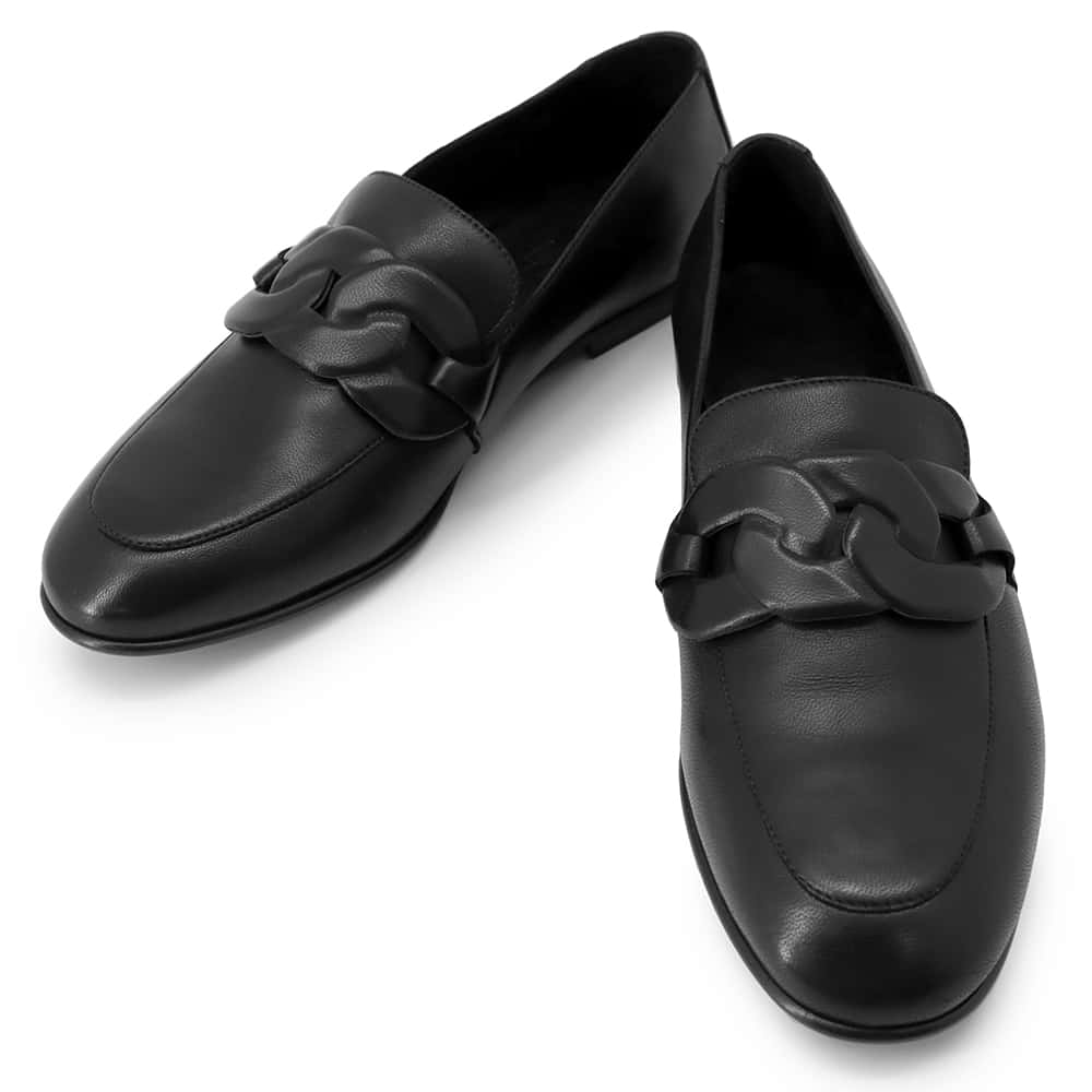 【★決算SALE開催中】エルメス ローファー モカシン ネオスト レザー レディースサイズ37 HERMES シューズ 靴 黒 【中古】 エルメス ローファー ...