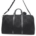 グッチ ボストンバッグ ジャンボGG ダッフル キャンバス 739625 GUCCI 2way 黒 【中古】 グッチ バッグ GUCCI BAG