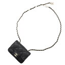 シャネル ウエストポーチ ベルトバッグ キャビアスキン AP1952 CHANEL 黒 【中古】 シャネル バッグ レディース CHANEL BAG