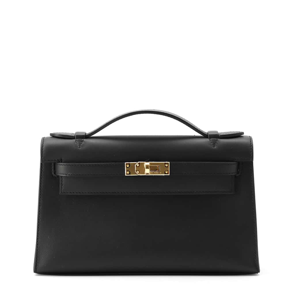 【決算セール開催中】エルメス ハンドバッグ ポシェットケリー ブラック/ゴールド金具 スイフト B刻印 HERMES 黒 エルメス バッグ エルメス レディース HERMES BAGのサムネイル